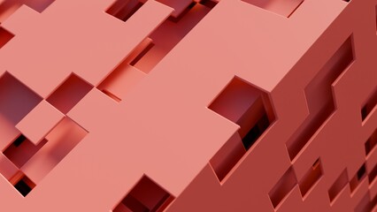 3d planes on a futuristic cube illustration abstract background © JoseVicenteCarratala