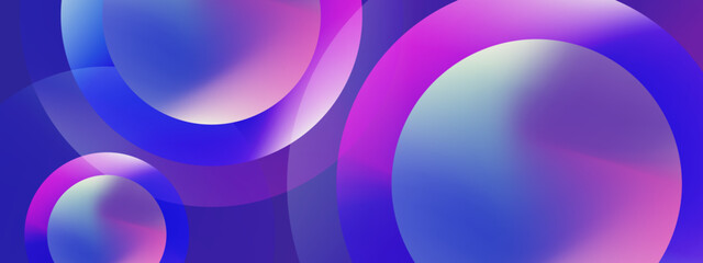 Ethereal deep violet and blue spheres with soft aura lighting and mystical gradient atmosphere for cinematic display © SyahCreation