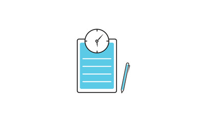 Time management icon vector