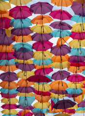 Colorful umbrellas
