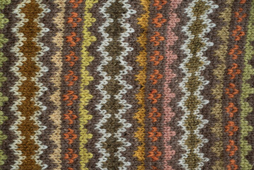 colorful knit fair isle texture © Anna