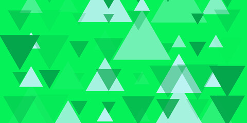 Obraz premium Abstract Green Triangle Background