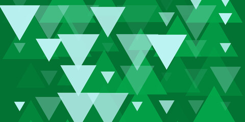 Abstract Green Triangle Background