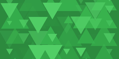 Green Triangle Abstract Background