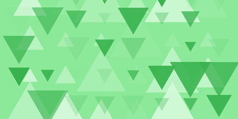 Abstract Green Triangle Background