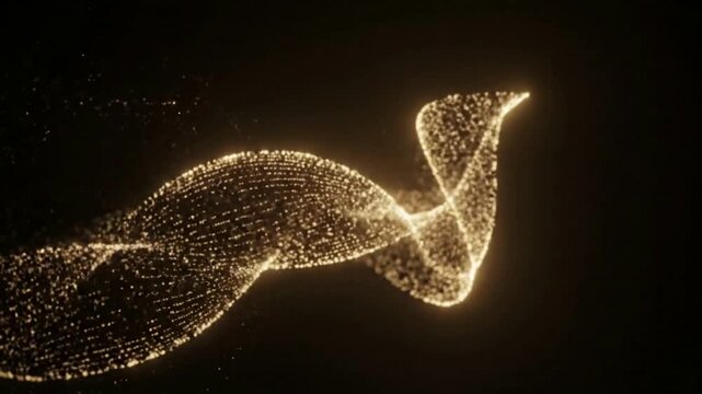 3d rendered illustration of a dna molecule forming a stylized animal footprint icon design as a symbolic vector art silhouette