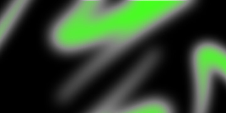 Vibrant Green Abstract Fluid Shapes on Dark Background