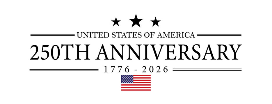 250th anniversary America USA Background Logo