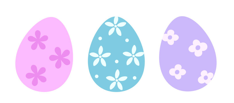 Simple cute Easter egg clipart set.
Cute patterned Easter eggs flat vector.
Colorful Easter egg cartoon illustration collection.
Transparent background. SVG.