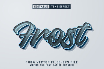 Frost 3d Text - Editable Text Effect