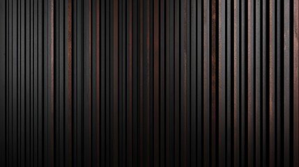 Obraz premium Dark, Textured Vertical Stripes with Subtle Copper Accents