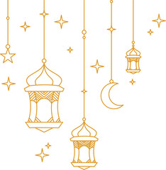 islamic lantern decoration of golden mosque © Niesha
