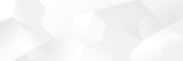 Abstract pattern white geometric banner design background.