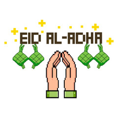 Eid Al Adha Greeting Hand Pixel