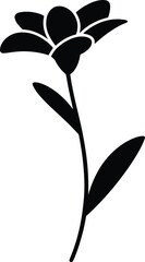 Obraz premium Blooming Floral Silhouette Art