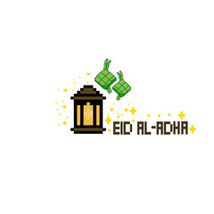 Eid Al Adha Greeting Typography
