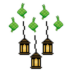 Islamic Hanging Ketupat Lantern Ornament