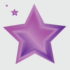 Obraz premium Shiny purple star vector illustration with a glittery pink shape and metallic silver accents, designed as a bright holiday symbol or award icon for Christmas celebration and elegant xmas decoration
