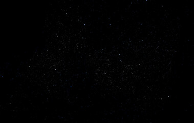 Fototapeta premium Space star shape sky night background, black starry cosmos abstract pattern dark blue science, textile cosmic galaxy astronomy decoration fantasy wallpaper landscape.