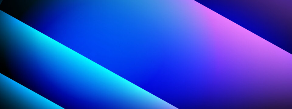 Smooth deep purple and cyan blue diagonal light blend background