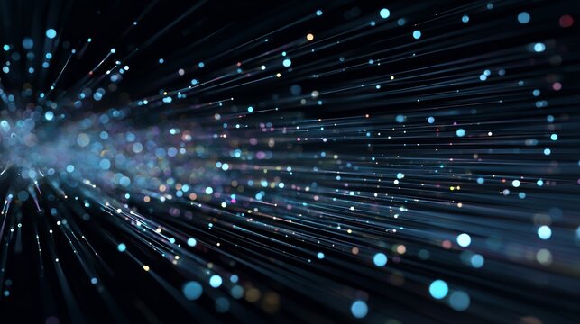 abstract digital technology speed connect cyber nano information, abstract communication, innovation future tech data, internet network connection, Ai big data, line dot illustration background concep