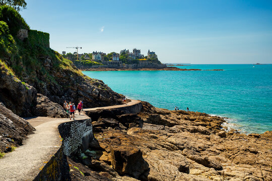 Dinard, France. Coastal walk GR34 view