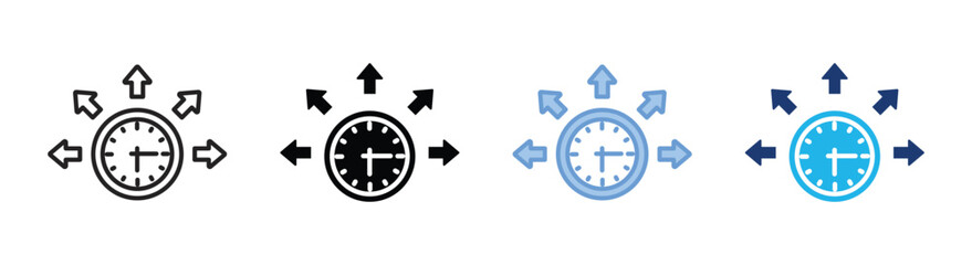 Obraz premium Effective icon set multiple style collection