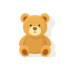 2D flat vector illustration of Stuffed Animal, designed in a clean icon style and isolated on a white background.