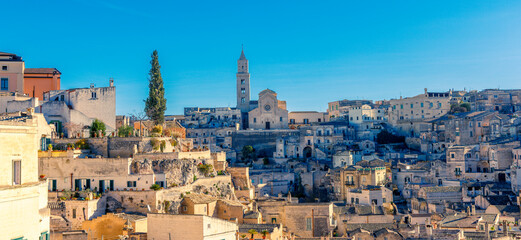 Matera in Basilicate region in south Italy, travel destination, tour tourism