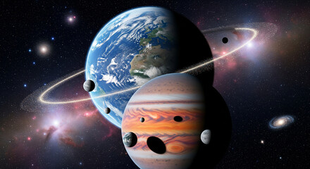 view of planet earth from space