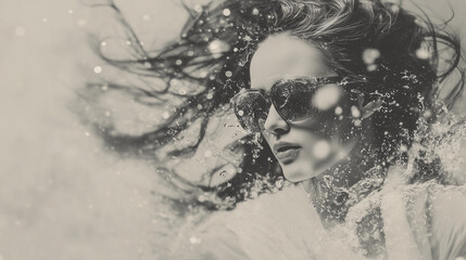 Style Abstract Focus A metaphorical interpretation of the hair as a river and emotions A