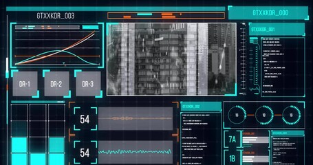Animation of data processing over computer servers - Powered by Adobe