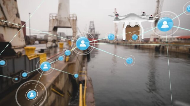 Digital hands network enhances logistics and transportation efficiency.