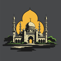 A simple picture of a mosque