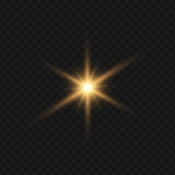 Abstract light flare on transparent background. PNG sparkle star, starlight glow with laser, glow prism overlay, speed lines, sunlight, shiny beams for technology design, xmas, bg. Isolated vector ill