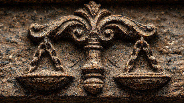 Justice stone honed surface texture expressing restraint, authority calmness, institutional permanence, and ethical balance symbolism