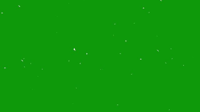 4k white Confetti party popper Explosion, corporate celebration fc, confetti burst effect from the inside glitter background with gold slowly falling on green screen background overlay