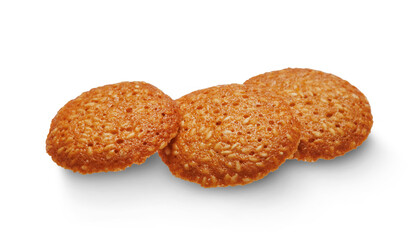Fototapeta premium Sesame seed cookies isolated on transparent background