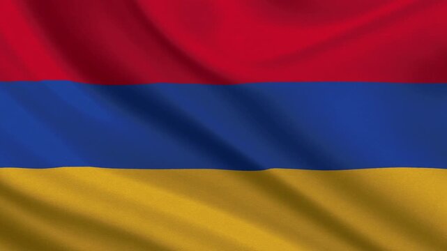 Armenia flag waving looping footage Full 4K (3840 x 2160) Realistic Armenia Flag Looping background. Looping Closeup Full 4K (3840 x 2160) footage. Armenia country flags. September 21