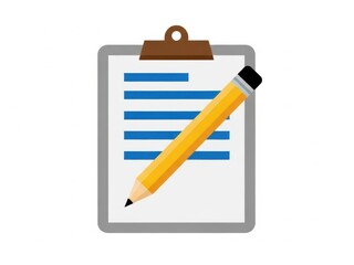 A pencil on a clipboard ready for note-taking