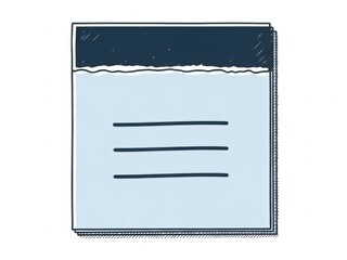 Minimalist notebook with blank pages