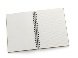 Open dot grid notebook with spiral binding
