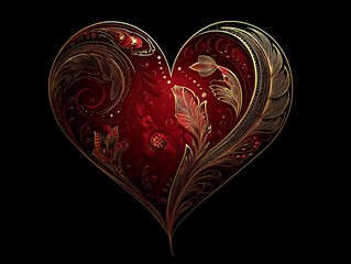 Intricate heart design
