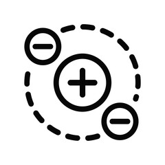 Atom icon simple design