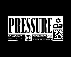 Urban streetwear typogtaphy futuristic  graphic tee vector design template