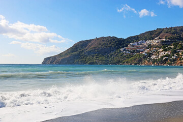 La Herradura beach in Andalucia, Spain	