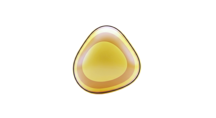 Golden Triangular Abstract Shape