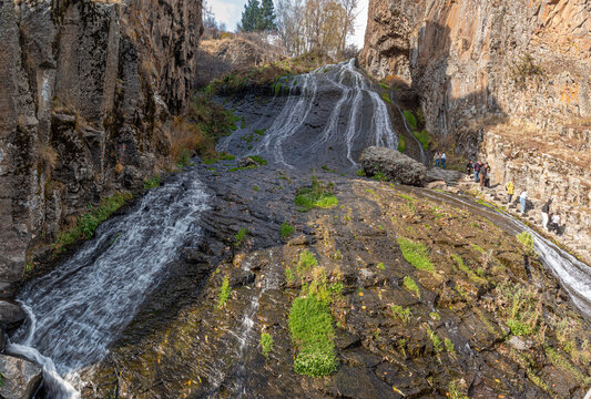 In Armenia, the waterfall, which is traditionally compared to hair, is called the Jermuk waterfall. Its popular name is "Mermaid's Hair" (sometimes also "Maiden Braids").