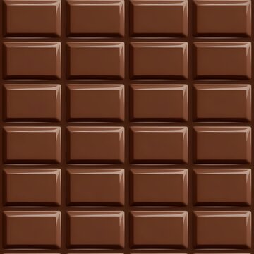 seamless chocolate bar pattern with realistic texture