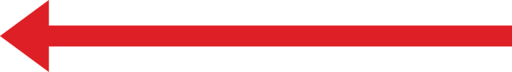 Obraz premium Three Horizontal Parallel Arrows Pointing Left and Right, Red Minimalist Directional Vector Set